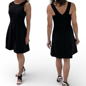 Madewell Fit & Flare Scuba Dress - Black Size 0